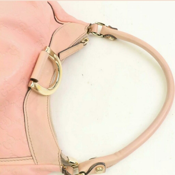 Gucci Pink Guccissima Leather D Ring Hand Bag - Picture 4 of 7